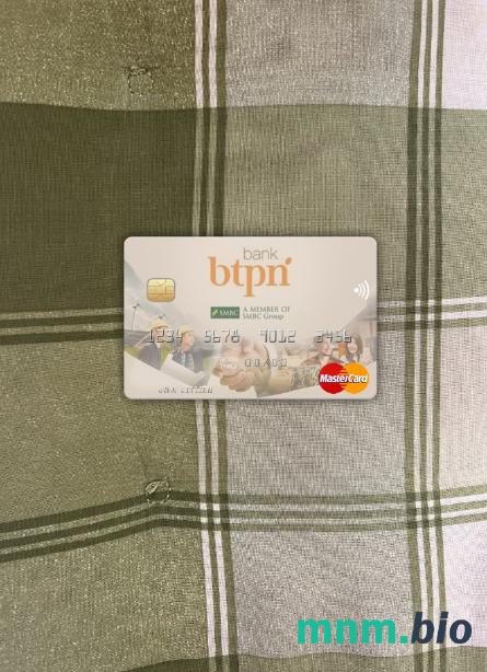 Indonesia bank BTPN wygląd zdjęcia mastercard skan PSD + zdjęcie